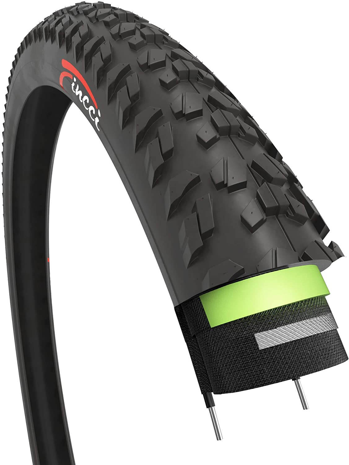 Pneus VTT Fincci 26 X 1.95 Pouces - Pneus Pliables 50-559 Pour VTT