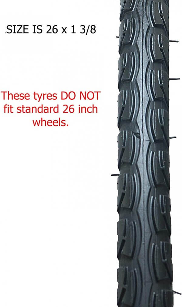 Fincci 26 x 1 3/8 37-590 Road Tyre