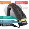 Fincci 700 x 38c 40-622 MTB Tyre with Antipuncture Protection